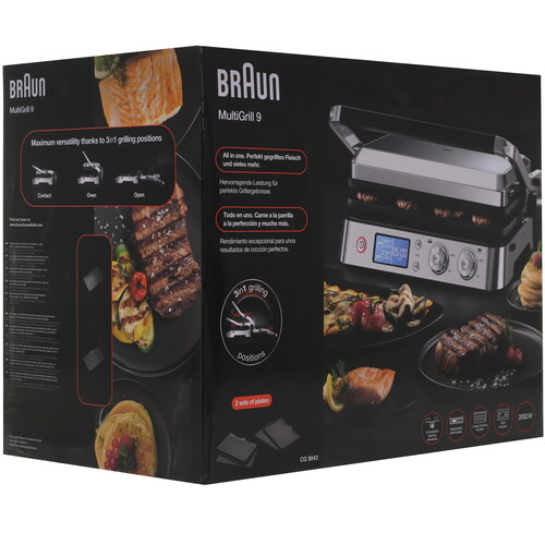 Купить Гриль Braun CG9043 серебристый  5624172. Характеристики, отзывы и цены в Донецке