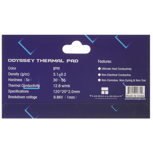 Купить Термопрокладка Thermalright Odyssey [ODYSSEY-120X20-2.0]  5034430. Характеристики, отзывы и цены в Донецке