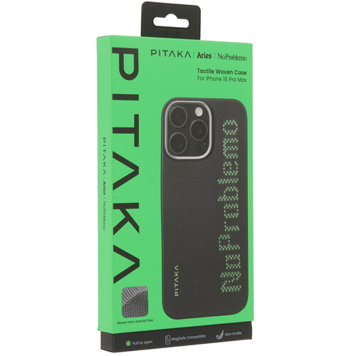 Купить Накладка  Pitaka Aries Tactile Woven Case для Apple iPhone 16 Pro Max черный/серый  5629243. Характеристики, отзывы и цены в Донецке