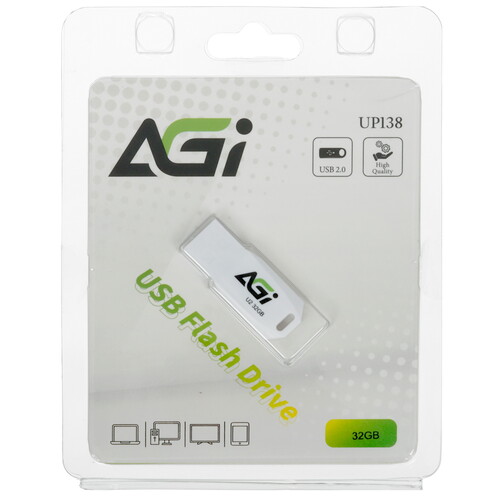 Купить Память USB Flash 32 ГБ Agi UP138 [AGI032GAWUP138]  5464978. Характеристики, отзывы и цены в Донецке