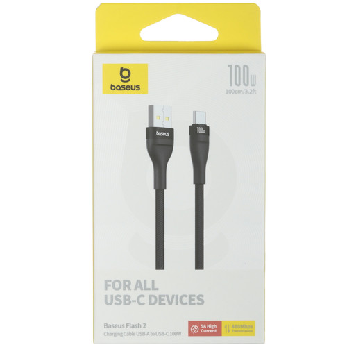 Купить Кабель Baseus USB Type-C - USB Type-A черный  5482557. Характеристики, отзывы и цены в Донецке