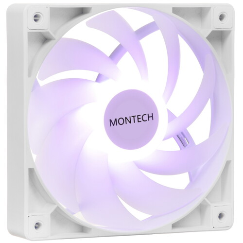 Купить Вентилятор Montech GF120 ARGB PWM [GF120WH] белый  5620673. Характеристики, отзывы и цены в Донецке
