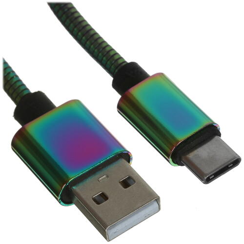 Купить Кабель круглый DEXP USB Type-C - USB 2.0 Type-A разноцветный 1.5 м  4834232. Характеристики, отзывы и цены в Донецке