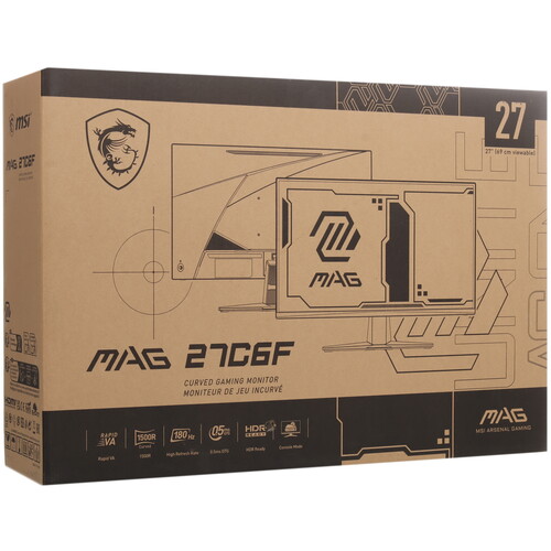 Купить 27" Монитор MSI MAG 27C6F черный  5453072. Характеристики, отзывы и цены в Донецке