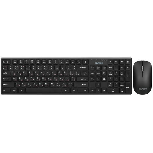 Купить Клавиатура+мышь беспроводная   SVEN KB-C2550W черный  9087983. Характеристики, отзывы и цены в Донецке