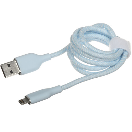 Купить Кабель круглый BY Lightning 8-pin - USB 2.0 Type-A голубой 1 м  5482085. Характеристики, отзывы и цены в Донецке