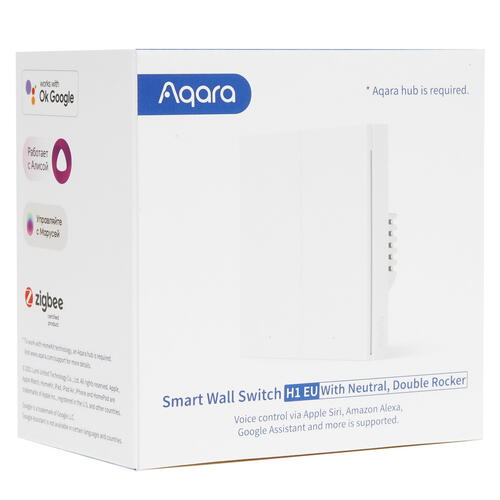 Купить Умный выключатель Aqara H1 EU WS-EUK04  4888229. Характеристики, отзывы и цены в Донецке