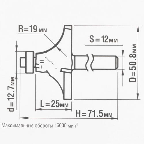 Купить Фреза ЗУБР 28701-50.8  5306760. Характеристики, отзывы и цены в Донецке
