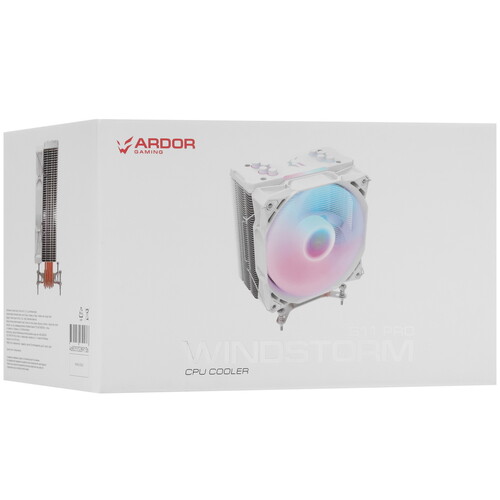 Купить Кулер для процессора ARDOR GAMING WINDSTORM S11 PRO WHITE  белый  5431854. Характеристики, отзывы и цены в Донецке