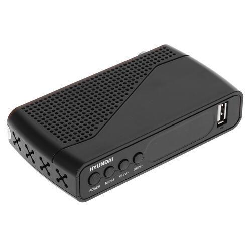 Купить Приставка для цифрового ТВ Hyundai H-DVB500 черный  4858687. Характеристики, отзывы и цены в Донецке