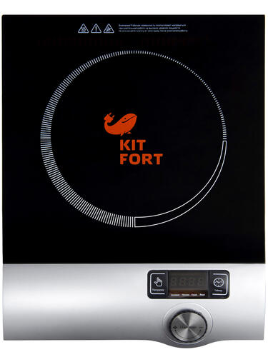 Купить Плита компактная электрическая Kitfort KT-108 черный  1009391. Характеристики, отзывы и цены в Донецке