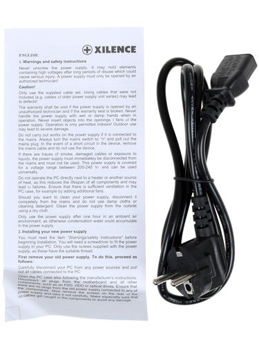 Купить Блок питания Xilence Red Wings XN052 500W  1140541. Характеристики, отзывы и цены в Донецке