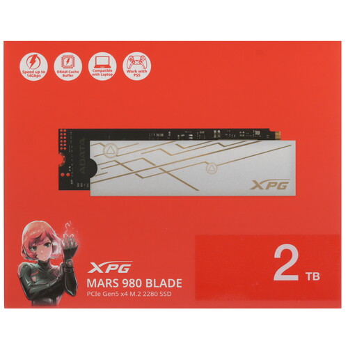 Купить 2000 ГБ M.2 NVMe накопитель ADATA XPG MARS 980 BLADE  5623088. Характеристики, отзывы и цены в Донецке