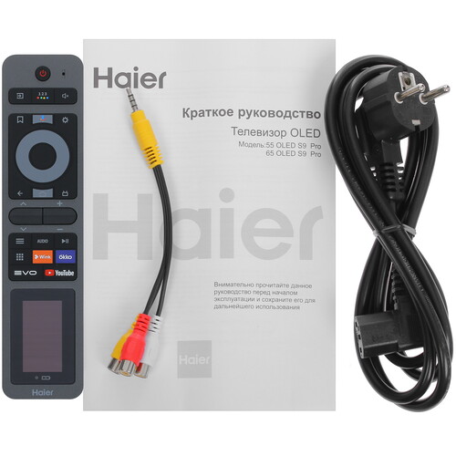 Купить 65" (165 см) Телевизор Haier 65 OLED S9 Pro черный  5465520. Характеристики, отзывы и цены в Донецке