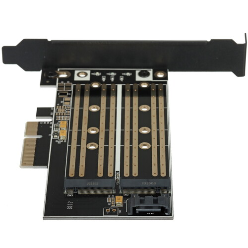 Купить Внутренний адаптер для накопителя Gembird MF-PCIE-NVME-SATA  9196441. Характеристики, отзывы и цены в Донецке