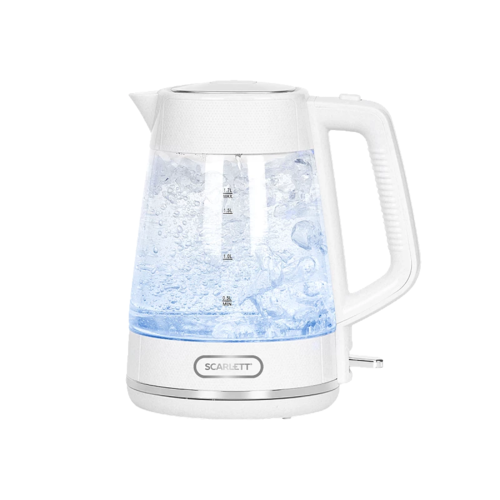 Купить Электрочайник Scarlett SC-EK27G104 белый  9240131. Характеристики, отзывы и цены в Донецке