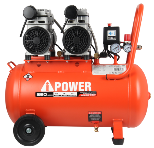 Купить Компрессор поршневой безмасляный A-iPower AC290/50LF  9191229. Характеристики, отзывы и цены в Донецке