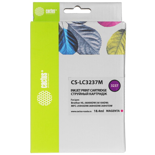 Купить Картридж Cactus CS-LC3237M пурпурный  9914034. Характеристики, отзывы и цены в Донецке