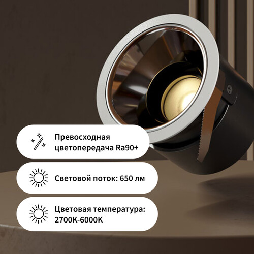 Купить Светильник потолочный Aqara LTSZNSD02LM_24 серебристый/черный  5480281. Характеристики, отзывы и цены в Донецке