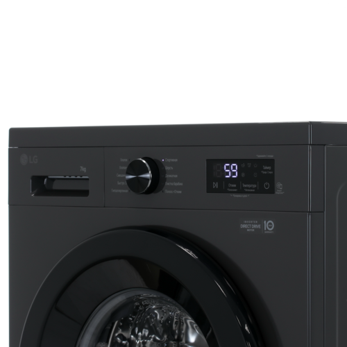 Купить Стиральная машина LG F2Y1HS6J черный  5494548. Характеристики, отзывы и цены в Донецке