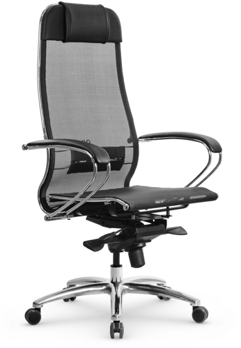 Купить Кресло офисное Метта Samurai T-1.04 MPES черный  9112422. Характеристики, отзывы и цены в Донецке