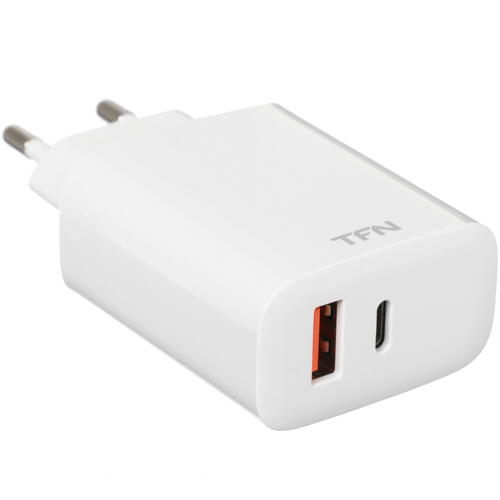 Купить Сетевое зарядное устройство TFN RAPID A+C PD 20W белый  4820267. Характеристики, отзывы и цены в Донецке