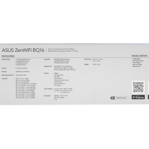 Купить MESH-комплект ASUS BQ16 (W-1-PK)  9270660. Характеристики, отзывы и цены в Донецке