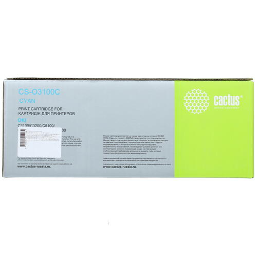 Купить Картридж лазерный Cactus CS-O3100C голубой, с чипом  7936943. Характеристики, отзывы и цены в Донецке