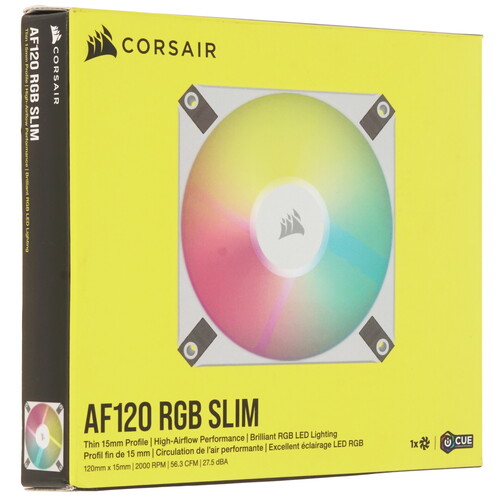 Купить Вентилятор Corsair iCUE AF120 RGB SLIM  5610037. Характеристики, отзывы и цены в Донецке