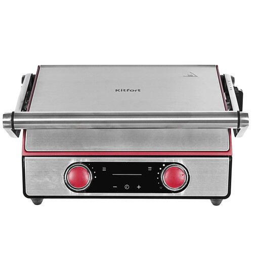 Купить Гриль Kitfort КТ-3631 серебристый  9168166. Характеристики, отзывы и цены в Донецке