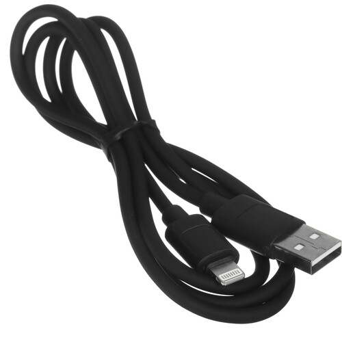 Купить Кабель круглый Hoco Lightning 8-pin - USB 2.0 Type-A черный 1 м  5635296. Характеристики, отзывы и цены в Донецке