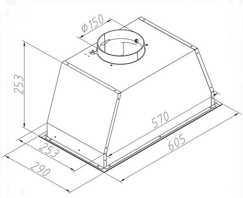 Купить Вытяжка полновстраиваемая Gorenje BHI626E6X серебристый  9063235. Характеристики, отзывы и цены в Донецке