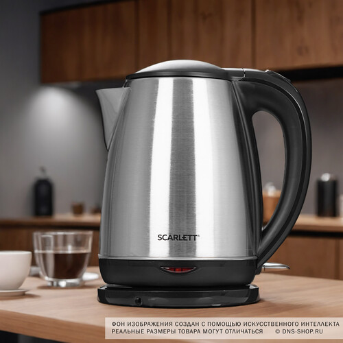 Купить Электрочайник Scarlett SC-EK21S34 серебристый  9136197. Характеристики, отзывы и цены в Донецке