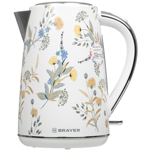 Купить Электрочайник Brayer BR1083 белый  9114123. Характеристики, отзывы и цены в Донецке