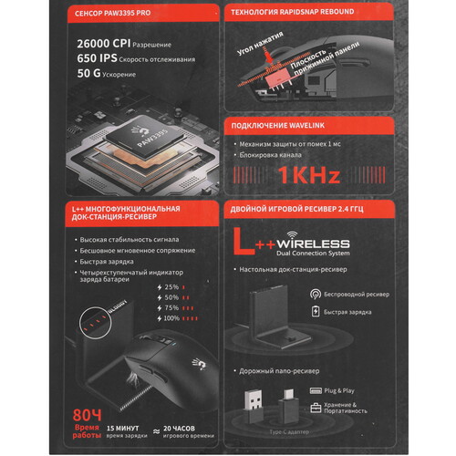 Купить Мышь беспроводная/проводная A4Tech Bloody R72 Pro Duo  черный  5615905. Характеристики, отзывы и цены в Донецке