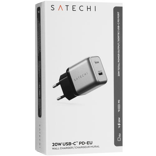 Купить Сетевое зарядное устройство Satechi 20W USB-C PD серый  9073280. Характеристики, отзывы и цены в Донецке