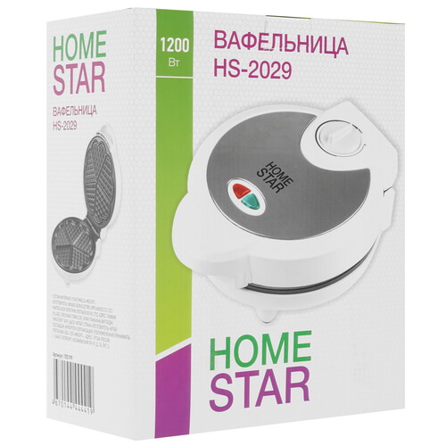 Купить Вафельница HOMESTAR HS-2029 белый  9173240. Характеристики, отзывы и цены в Донецке