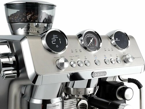 Купить Кофеварка рожковая Delonghi EC9885.M серебристый  5643012. Характеристики, отзывы и цены в Донецке