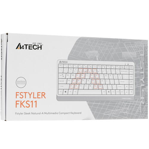 Купить Клавиатура  проводная A4Tech Fstyler FKS11  4888859. Характеристики, отзывы и цены в Донецке