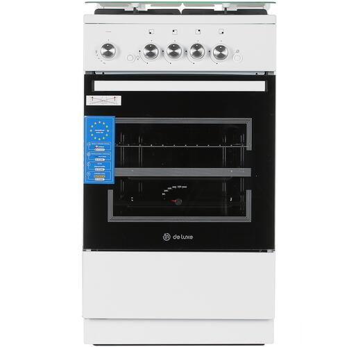 Купить Газовая плита De Luxe 5040.42Г (КР) ЧР белый  8187181. Характеристики, отзывы и цены в Донецке