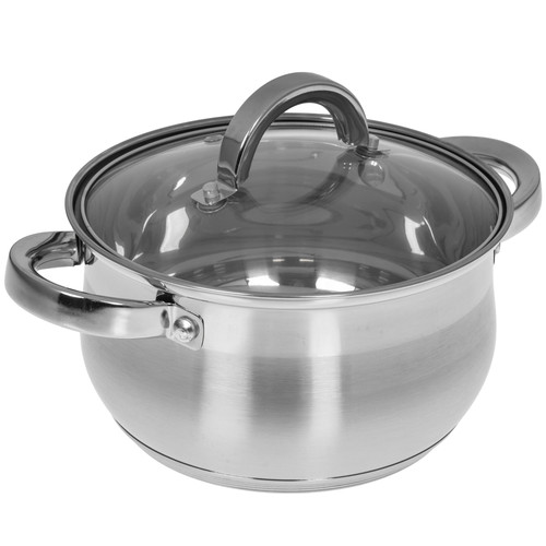 Купить Кастрюля Appetite Elisa JL03253 2.5 л 18 см серебристый  9294699. Характеристики, отзывы и цены в Донецке