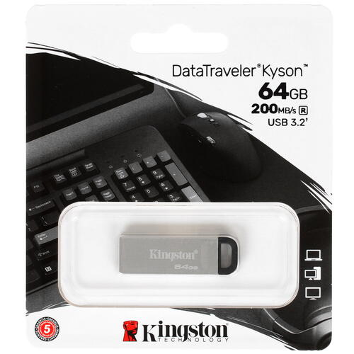 Купить Память USB Flash 64 ГБ Kingston DataTraveler Kyson [DTKN/64GB]  4720160. Характеристики, отзывы и цены в Донецке