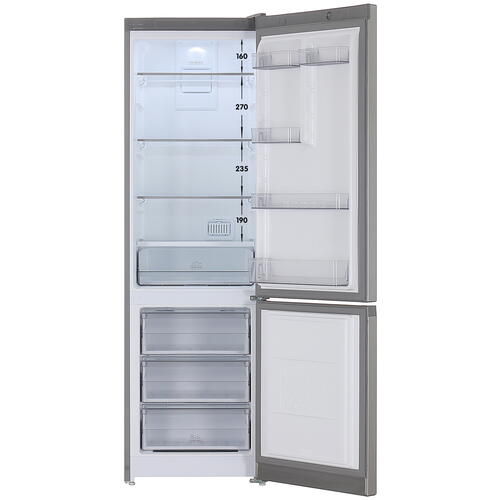 Купить Холодильник с морозильником  Hotpoint HT 5200 MX серый  9027544. Характеристики, отзывы и цены в Донецке