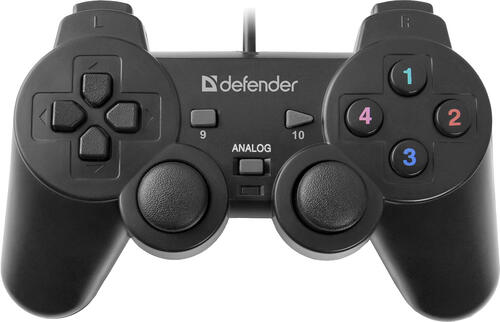 Купить Геймпад проводной Defender Omega черный  1048170. Характеристики, отзывы и цены в Донецке