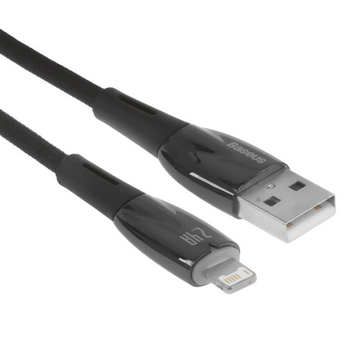 Купить Кабель круглый Baseus Lightning 8-pin - USB 2.0 Type-A черный 1 м  9167135. Характеристики, отзывы и цены в Донецке