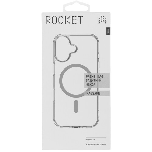 Купить Накладка  Rocket Prime Mag для Apple iPhone 17 прозрачный  5639045. Характеристики, отзывы и цены в Донецке