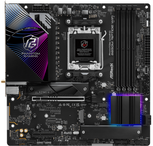 Купить Материнская плата ASRock B850M Riptide WiFi  5622719. Характеристики, отзывы и цены в Донецке