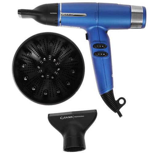 Купить Фен GA.MA IQ LITE синий/серебристый  9240469. Характеристики, отзывы и цены в Донецке