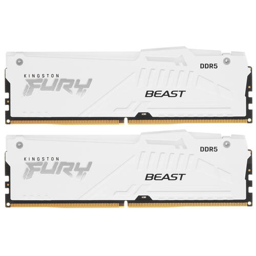 Купить Оперативная память Kingston Fury Beast AMD RGB White [KF556C36BWEAK2-32] 32 ГБ  5406690. Характеристики, отзывы и цены в Донецке