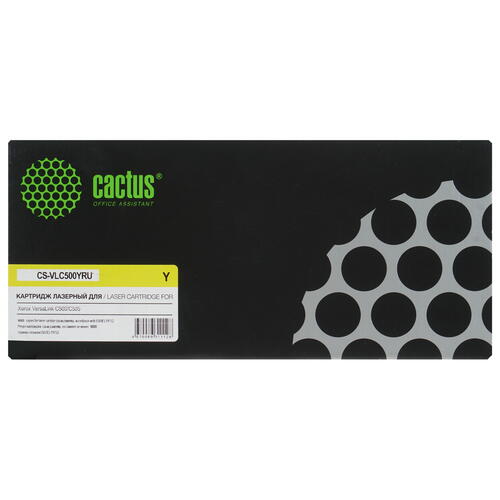 Купить Картридж лазерный Cactus CS-VLC500YRU желтый, с чипом  9914123. Характеристики, отзывы и цены в Донецке
